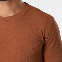 Meilleur prix 💯 Tee 👚 Shirt A Manches Longues 5522 Marron de Frilivin 😀 -Promos Frilivin Magasin frilivin 297067 5522 BROWN 20220105T161910 02