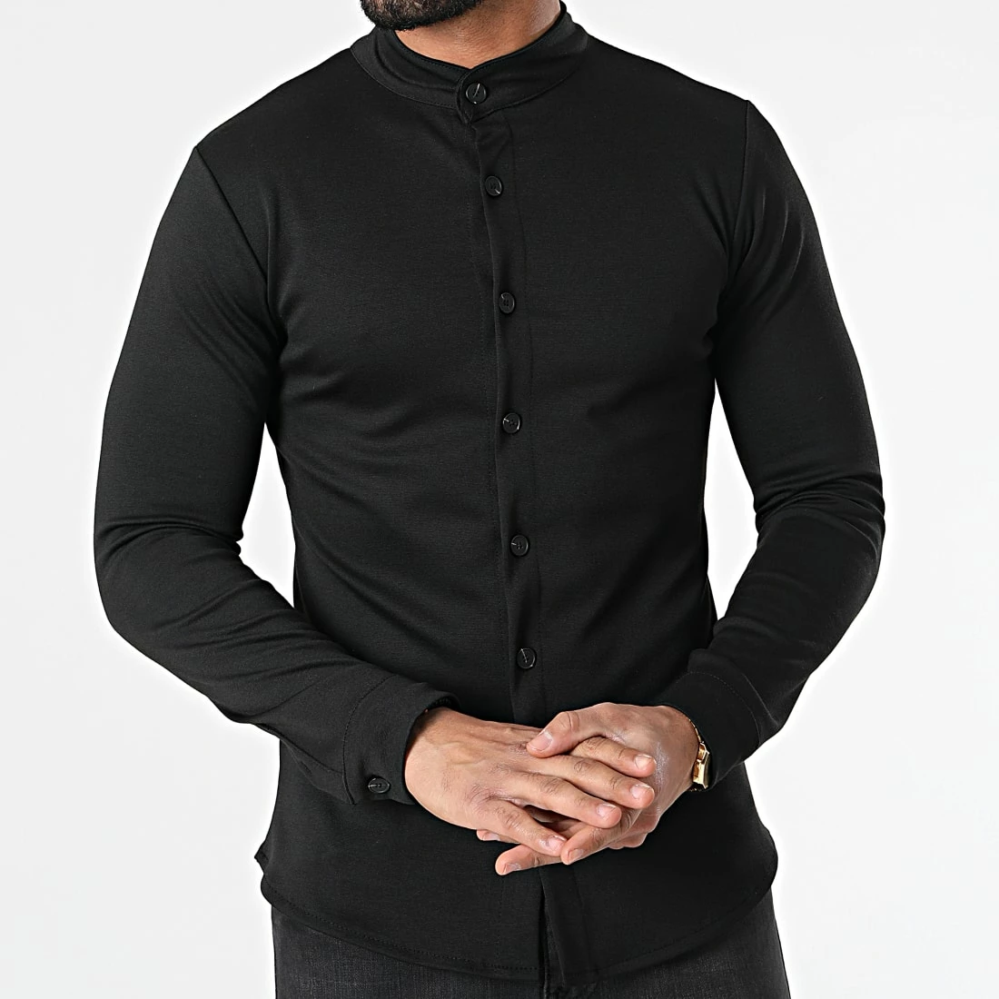 Meilleur prix ⌛ Chemise A Manches Longues 4206 Noir de Frilivin 🔔 4 Meilleur prix ⌛ Chemise A Manches Longues 4206 Noir de Frilivin 🔔 – Image 3