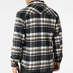 Budget ✨ Surchemise A Carreaux HP03227 Bleu Marine Blanc de Frilivin 🔔 -Promos Frilivin Magasin frilivin 300240 HP03227 3 20220131T150107 04