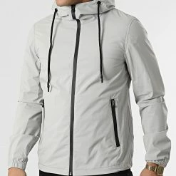 Tout neuf 🥰 Veste Zippée Capuche L538 Gris de Frilivin ⌛