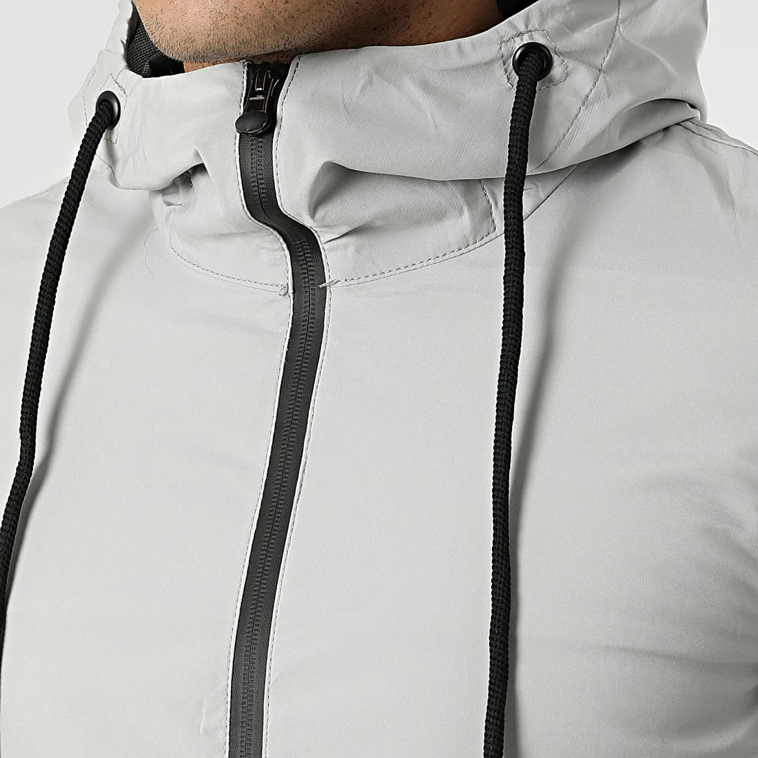 Tout neuf đ„° Veste Zippée Capuche L538 Gris de Frilivin â 4 Tout neuf đ„° Veste Zippée Capuche L538 Gris de Frilivin â â Image 2