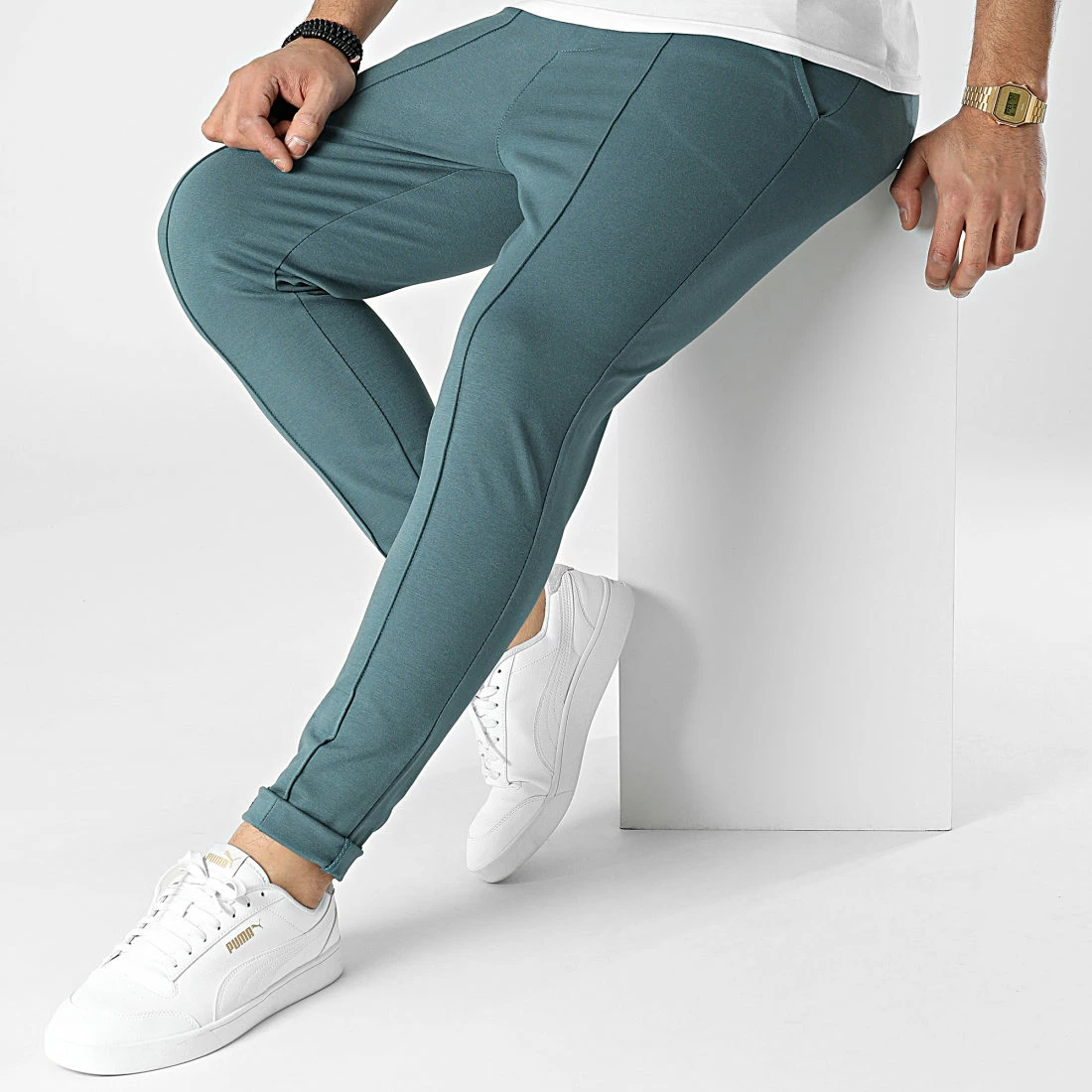 Meilleure affaire 👏 Pantalon Chino 1560 Vert Foncé de Frilivin 😀 5 Meilleure affaire 👏 Pantalon Chino 1560 Vert Foncé de Frilivin 😀 – Image 3