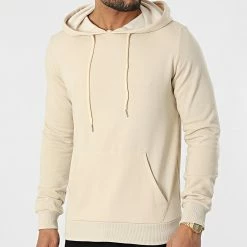 Offres 💯 Sweat Capuche BM1141 Beige de Frilivin 👏