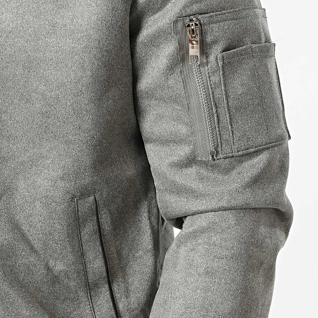 Top 10 🥰 Veste Bomber BB003 Gris Chiné de Frilivin ❤️ 4 Top 10 🥰 Veste Bomber BB003 Gris Chiné de Frilivin ❤️ – Image 2