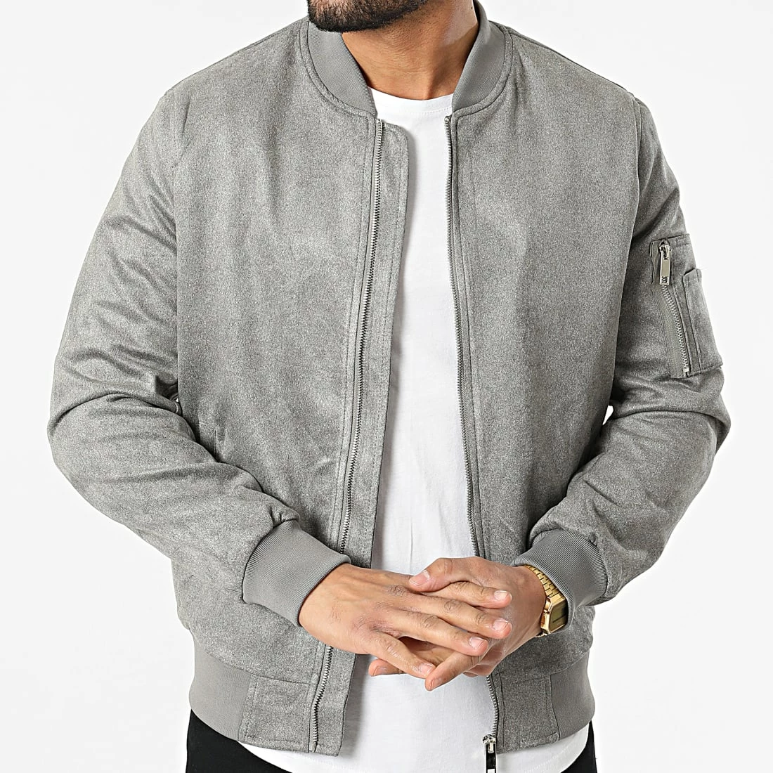 Top 10 🥰 Veste Bomber BB003 Gris Chiné de Frilivin ❤️ 5 Top 10 🥰 Veste Bomber BB003 Gris Chiné de Frilivin ❤️ – Image 3