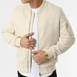 De gros ❤️ Veste Bomber BB003 Beige de Frilivin 💯 -Promos Frilivin Magasin frilivin 300307 BB003 15 20220202T160910 03