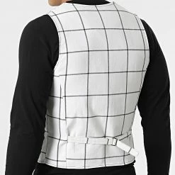 Bon marché 😉 Gilet A Carreaux 6390 Blanc de Frilivin 🧨 -Promos Frilivin Magasin frilivin 300319 6390 5 20220203T155745 04