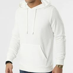 Acheter ⌛ Sweat Capuche BM1141 Blanc de Frilivin 👏
