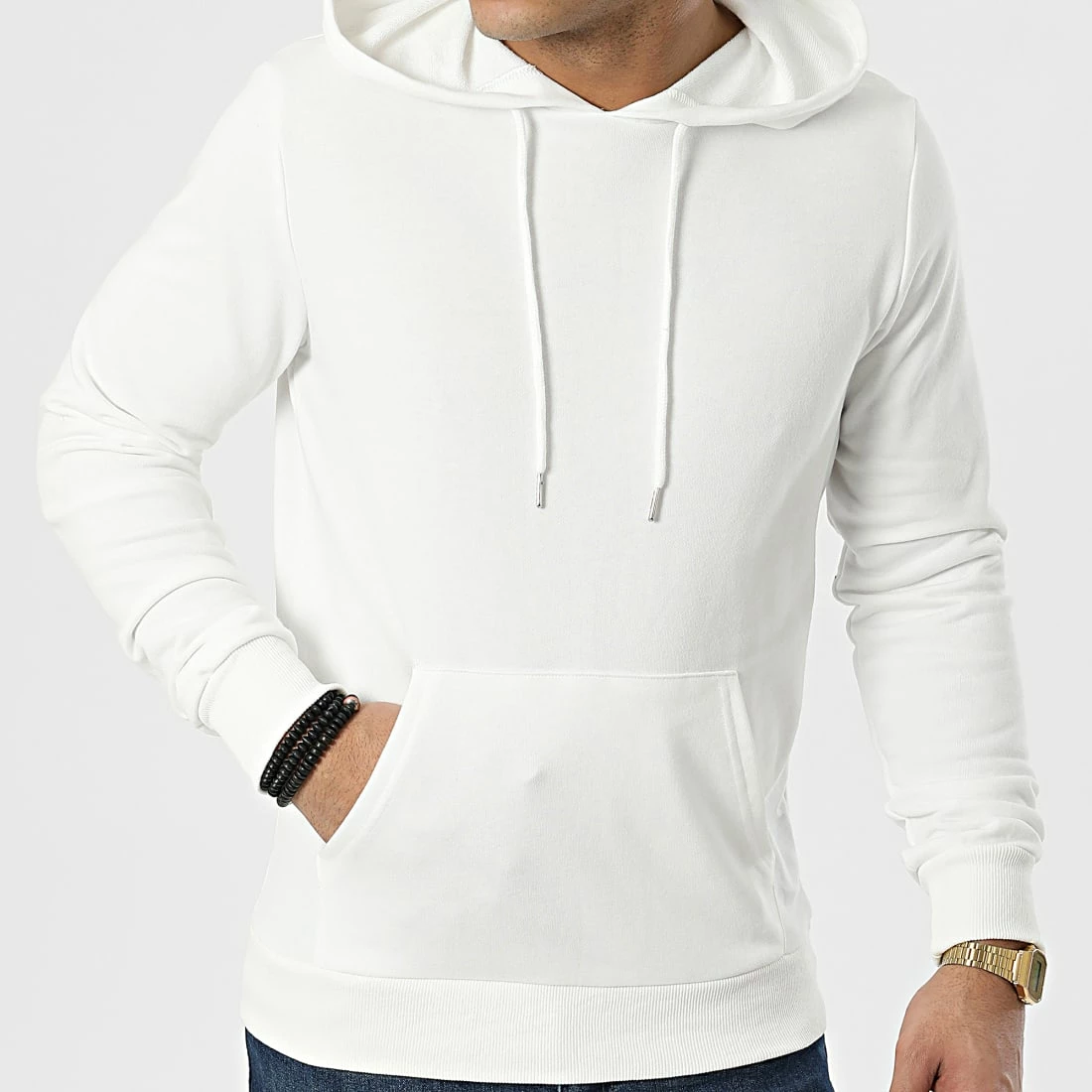 Acheter ⌛ Sweat Capuche BM1141 Blanc de Frilivin 👏 5 Acheter ⌛ Sweat Capuche BM1141 Blanc de Frilivin 👏 – Image 3