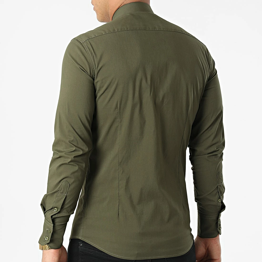 Grosses soldes 🥰 Chemise Manches Longues NS-7179 Vert Kaki de Frilivin 🌟 6 Grosses soldes 🥰 Chemise Manches Longues NS-7179 Vert Kaki de Frilivin 🌟 – Image 4