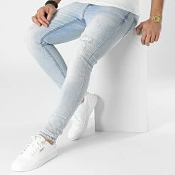 Bon marché ❤️ Jean Skinny VJ389 Bleu Wash de Frilivin 😀 -Promos Frilivin Magasin frilivin 300371 VJ389 14 20220131T140432 03