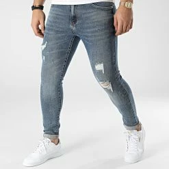 Grosses soldes 😉 Jean Skinny VJ362 Bleu Denim de Frilivin ✔️