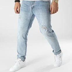 Acheter 👍 Jean Regular VJ388 Bleu Wash de Frilivin 👏