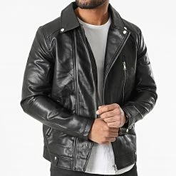 Bon marché 👏 Veste Biker L623 Noir de Frilivin 🎁 -Promos Frilivin Magasin frilivin 301152 L623 1 20220203T160715 03