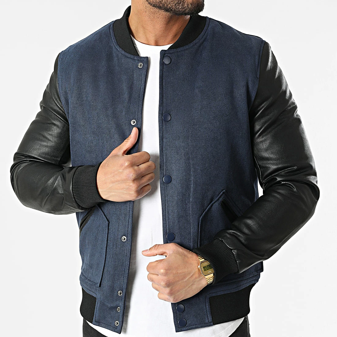 Acheter đ„ Veste Teddy QQ561 Bleu Marine Noir de Frilivin â 3 Acheter đ„ Veste Teddy QQ561 Bleu Marine Noir de Frilivin â