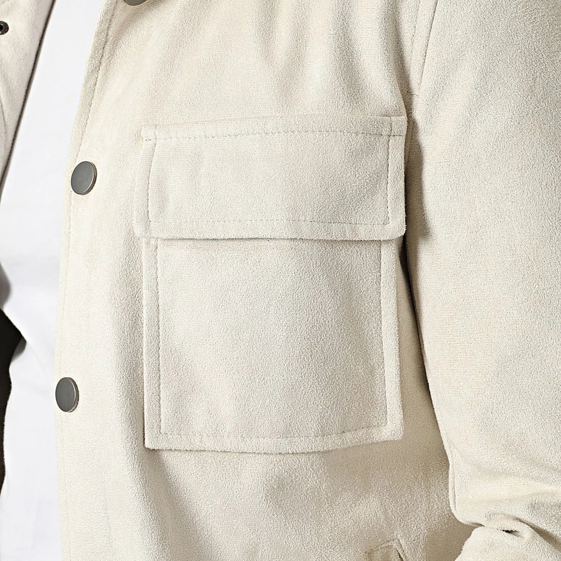 Offres 🌟 Veste Suédine QQ1600 Beige de Frilivin 🔥 4 Offres 🌟 Veste Suédine QQ1600 Beige de Frilivin 🔥 – Image 2