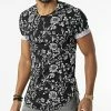 Tout neuf 💯 Tee 👚 Shirt Oversize U5117 Noir Floral de Frilivin 🔔 -Promos Frilivin Magasin frilivin 302124 U5117 BLACK 20220210T132513 01