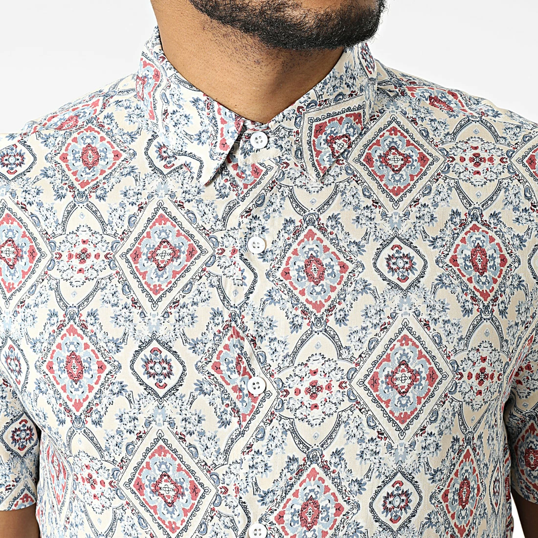 Meilleure vente 😉 Chemise Manches Courtes BM1385 Beige de Frilivin ✔️ 4 Meilleure vente 😉 Chemise Manches Courtes BM1385 Beige de Frilivin ✔️ – Image 2