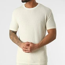 Acheter 😍 Ensemble Tee 👕 Shirt Short BM1389 Beige de Frilivin ✔️ -Promos Frilivin Magasin frilivin 302149 BM1389 32 20220210T140243 03