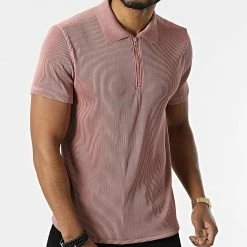 Le moins cher 🎁 Tee 👚 Shirt Col Zippé BM1388 Rose Foncé de Frilivin ✨ -Promos Frilivin Magasin frilivin 302166 BM1388 12 20220209T084251 03