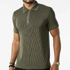 Grosses soldes ⭐ Tee 👚 Shirt BM1388 Vert Kaki de Frilivin 👍