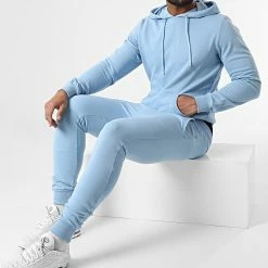 Meilleur prix 🌟 Ensemble De Survetement BM1141 Bleu Clair de Frilivin 💯