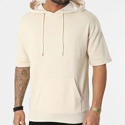 Le moins cher 🔔 Sweat Capuche BM1140 Beige de Frilivin ⌛