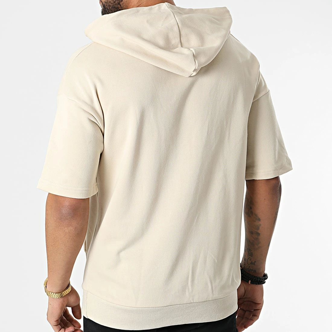 Le moins cher 🔔 Sweat Capuche BM1140 Beige de Frilivin ⌛ 6 Le moins cher 🔔 Sweat Capuche BM1140 Beige de Frilivin ⌛ – Image 4