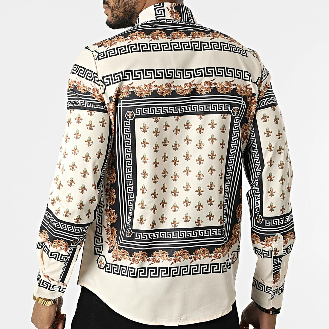 Tout neuf 💯 Chemise Manches Longues Renaissance BM1245 Beige de Frilivin 🧨 6 Tout neuf 💯 Chemise Manches Longues Renaissance BM1245 Beige de Frilivin 🧨 – Image 4