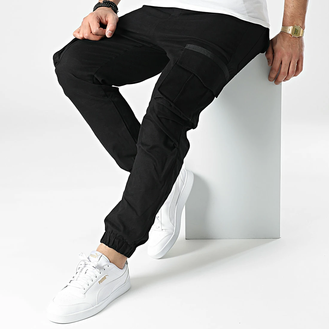 Bon marché ✨ Jogger Pant BM1501 Noir de Frilivin 🤩 5 Bon marché ✨ Jogger Pant BM1501 Noir de Frilivin 🤩 – Image 3