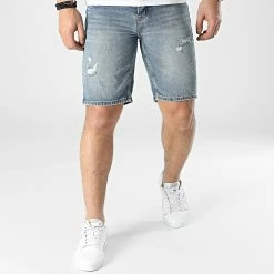 Budget 😀 Short Jean VJ373 Bleu Wash de Frilivin 🌟 -Promos Frilivin Magasin frilivin 302311 VJ373 31 20220208T162250 03