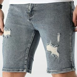 De gros 🌟 Short Jean VJ379 Bleu Wash de Frilivin 🔥