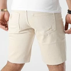 Grosses soldes ⭐ Short Jean VJ382 Beige de Frilivin ✔️ -Promos Frilivin Magasin frilivin 302331 VJ382 5 20220216T154803 04