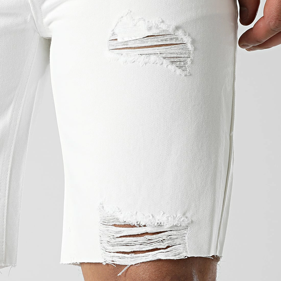 Remise 🤩 Short Jean VJ382 Blanc de Frilivin 😉 4 Remise 🤩 Short Jean VJ382 Blanc de Frilivin 😉 – Image 2