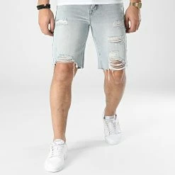 Meilleure affaire ⌛ Short Jean VJ381 Bleu Wash de Frilivin 🔔 -Promos Frilivin Magasin frilivin 302336 VJ381 14 20220208T162138 03