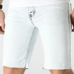 Meilleure vente ❤️ Short Jean VJ380 Bleu Wash de Frilivin ✔️