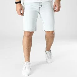 Meilleure vente ❤️ Short Jean VJ380 Bleu Wash de Frilivin ✔️ -Promos Frilivin Magasin frilivin 302342 VJ380 14 20220208T162155 03