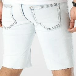 Meilleure vente ❤️ Short Jean VJ380 Bleu Wash de Frilivin ✔️ -Promos Frilivin Magasin frilivin 302342 VJ380 14 20220208T162156 04