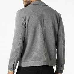 Vente flash 🎁 Veste QQ1601 Gris Chiné de Frilivin 🧨 -Promos Frilivin Magasin frilivin 305606 QQ1601 37 20220225T135715 04