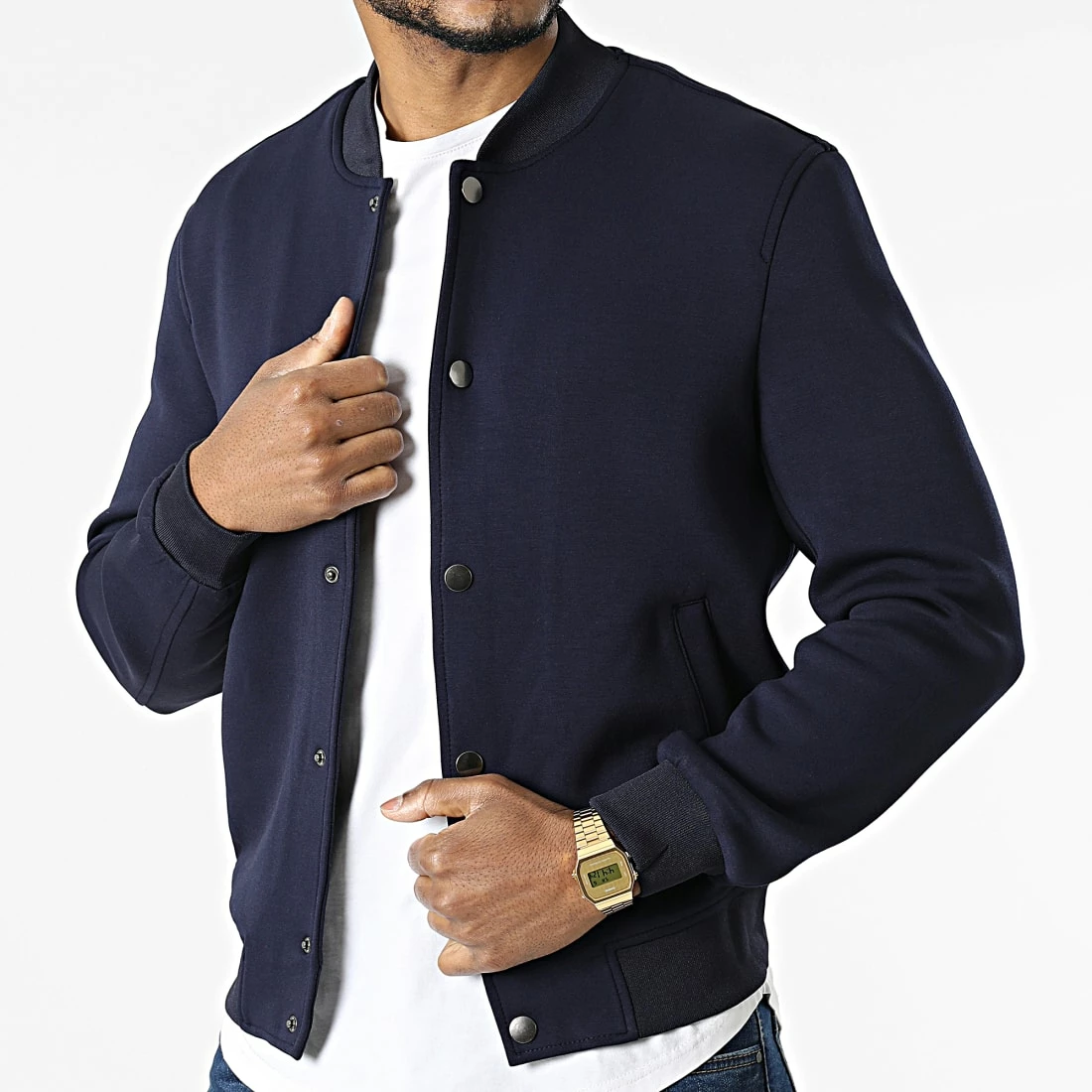 Remise 😉 Veste QQ1602 Bleu Marine de Frilivin ❤️ 3 Remise 😉 Veste QQ1602 Bleu Marine de Frilivin ❤️