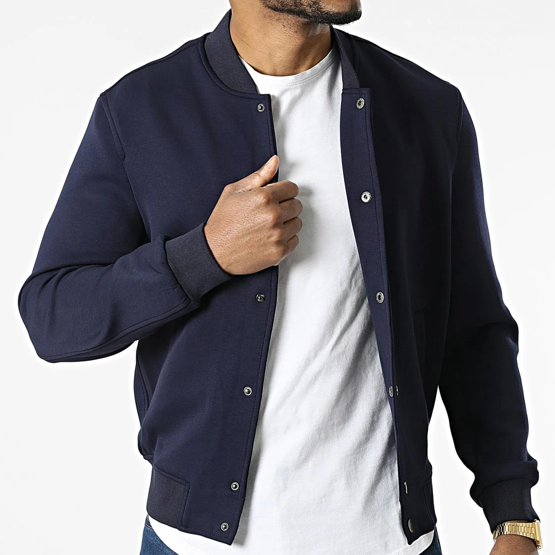 Remise 😉 Veste QQ1602 Bleu Marine de Frilivin ❤️ 5 Remise 😉 Veste QQ1602 Bleu Marine de Frilivin ❤️ – Image 3