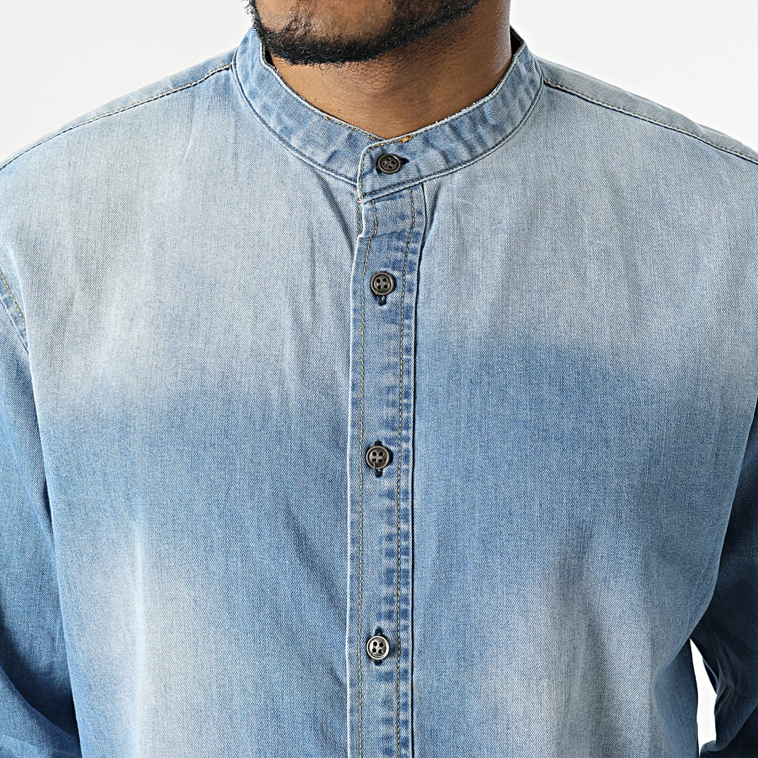 Meilleur prix 😀 Chemise Jean A Manches Longues CA-632 Bleu Denim de Frilivin 😉 4 Meilleur prix 😀 Chemise Jean A Manches Longues CA-632 Bleu Denim de Frilivin 😉 – Image 2