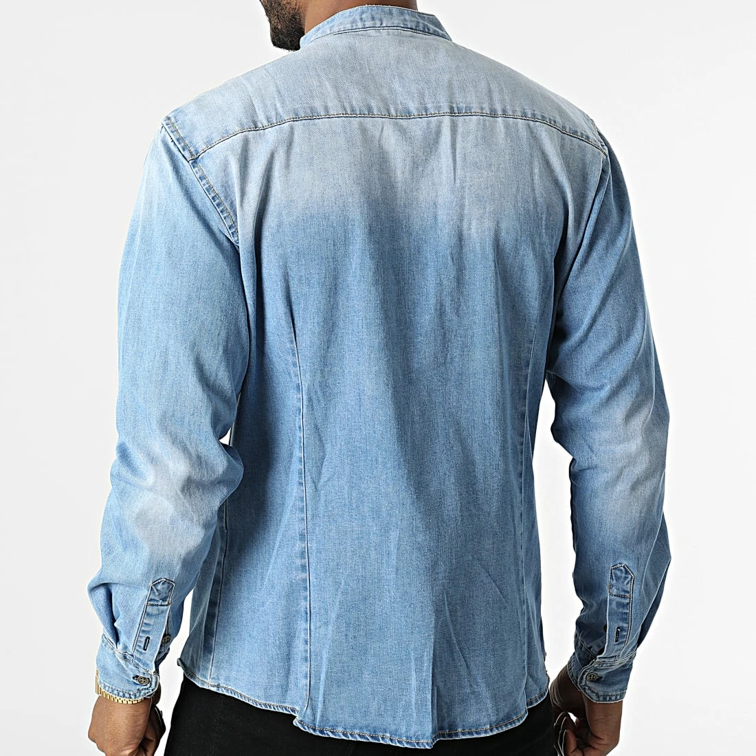 Meilleur prix 😀 Chemise Jean A Manches Longues CA-632 Bleu Denim de Frilivin 😉 6 Meilleur prix 😀 Chemise Jean A Manches Longues CA-632 Bleu Denim de Frilivin 😉 – Image 4