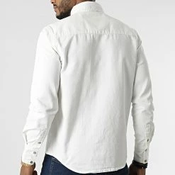 De gros 😉 Chemise Jean Manches Longues VJ338 Blanc de Frilivin 👍 -Promos Frilivin Magasin frilivin 305661 VJ338 15 20220228T151353 04