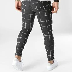 Bon marché 💯 Pantalon Skinny A Carrreaux 10095 Noir de Frilivin ⭐ -Promos Frilivin Magasin frilivin 305685 10095 2 20220301T122011 04