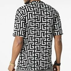 Offres 🥰 Tee 👕 Shirt C5315 Noir Blanc de Frilivin 🤩 -Promos Frilivin Magasin frilivin 305699 C5315 GREY 20220228T151654 04