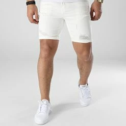 Grosses soldes 🥰 Short Jean Slim VJ385 Beige de Frilivin 👏 -Promos Frilivin Magasin frilivin 305746 VJ385 15 20220225T151537 03