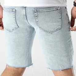 Bon marché 🧨 Short Jean VJ378 Bleu Wash de Frilivin 🌟 -Promos Frilivin Magasin frilivin 305751 VJ378 14 20220225T150511 04