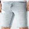 Budget ❤️ Short Jean VJ365 Bleu Wash de Frilivin 🎉 -Promos Frilivin Magasin frilivin 305755 VJ365 14 20220225T150555 01