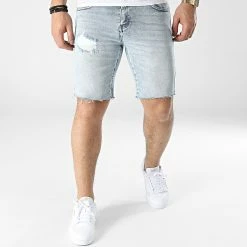 Budget ❤️ Short Jean VJ365 Bleu Wash de Frilivin 🎉 -Promos Frilivin Magasin frilivin 305755 VJ365 14 20220225T150558 03